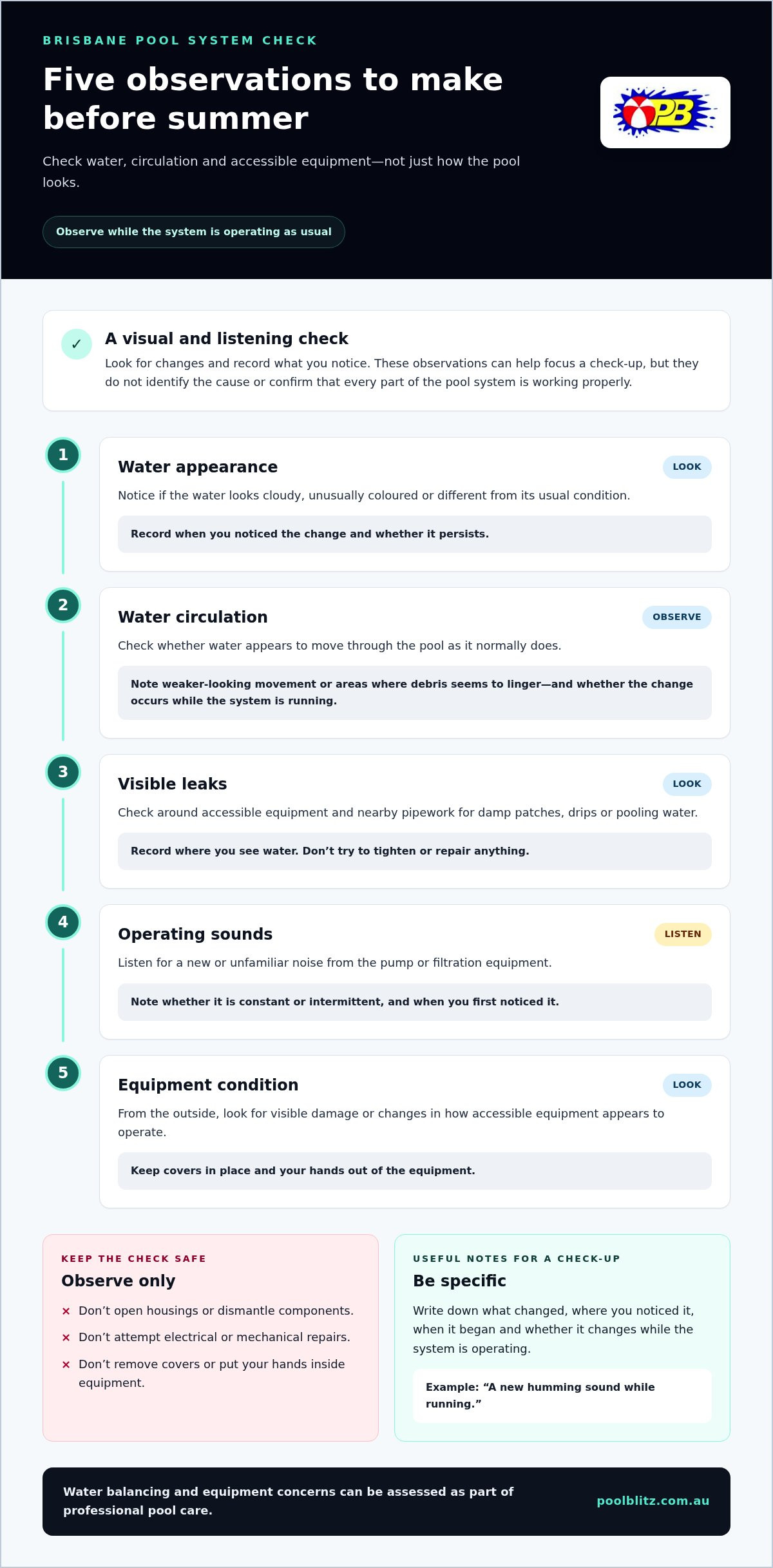 Pre-Summer Pool System Check-Up in Brisbane: Your 2026 Checklist